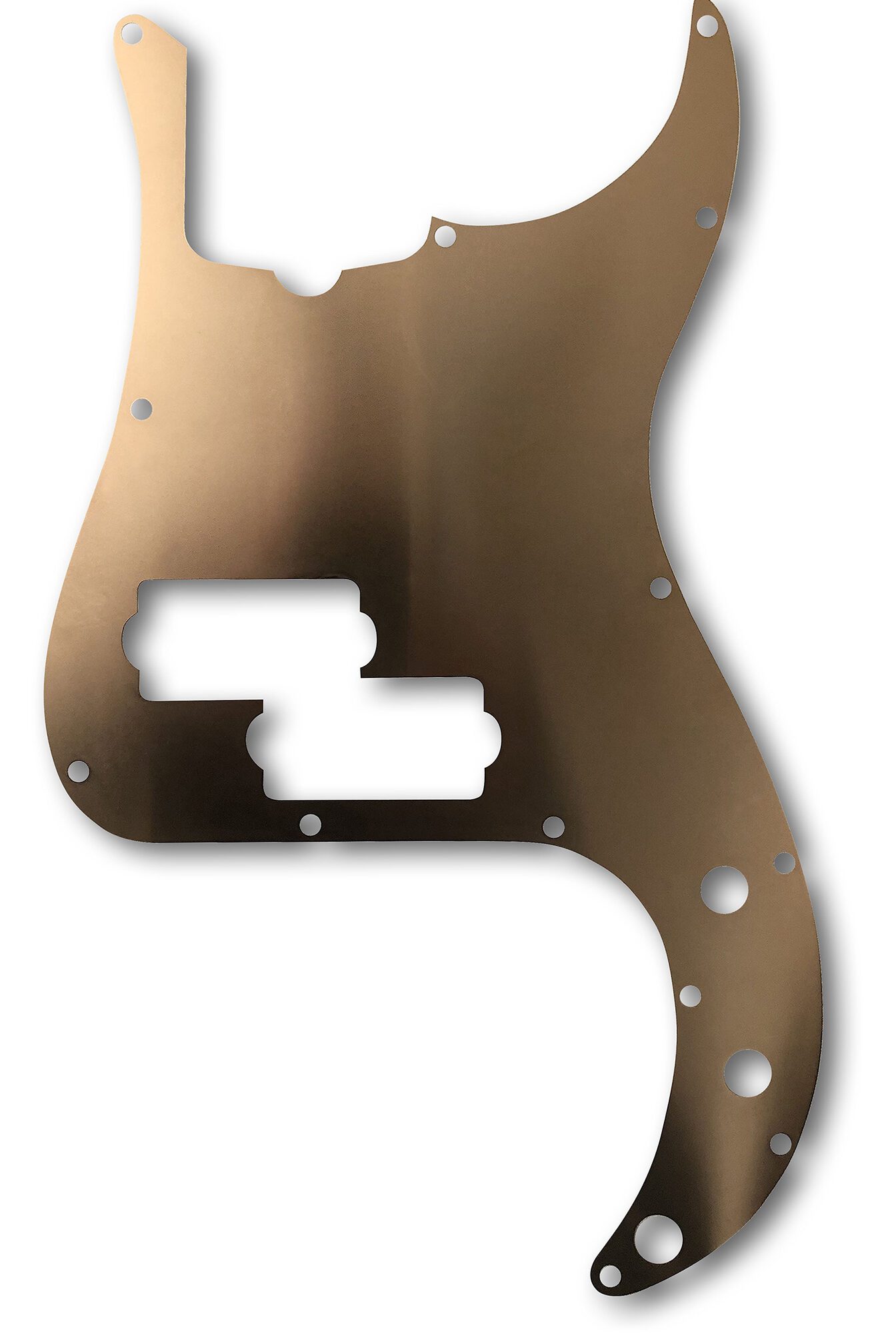 .006" Thick Precision Bass Copper Pickguard Shield — NOW IN STOCK!