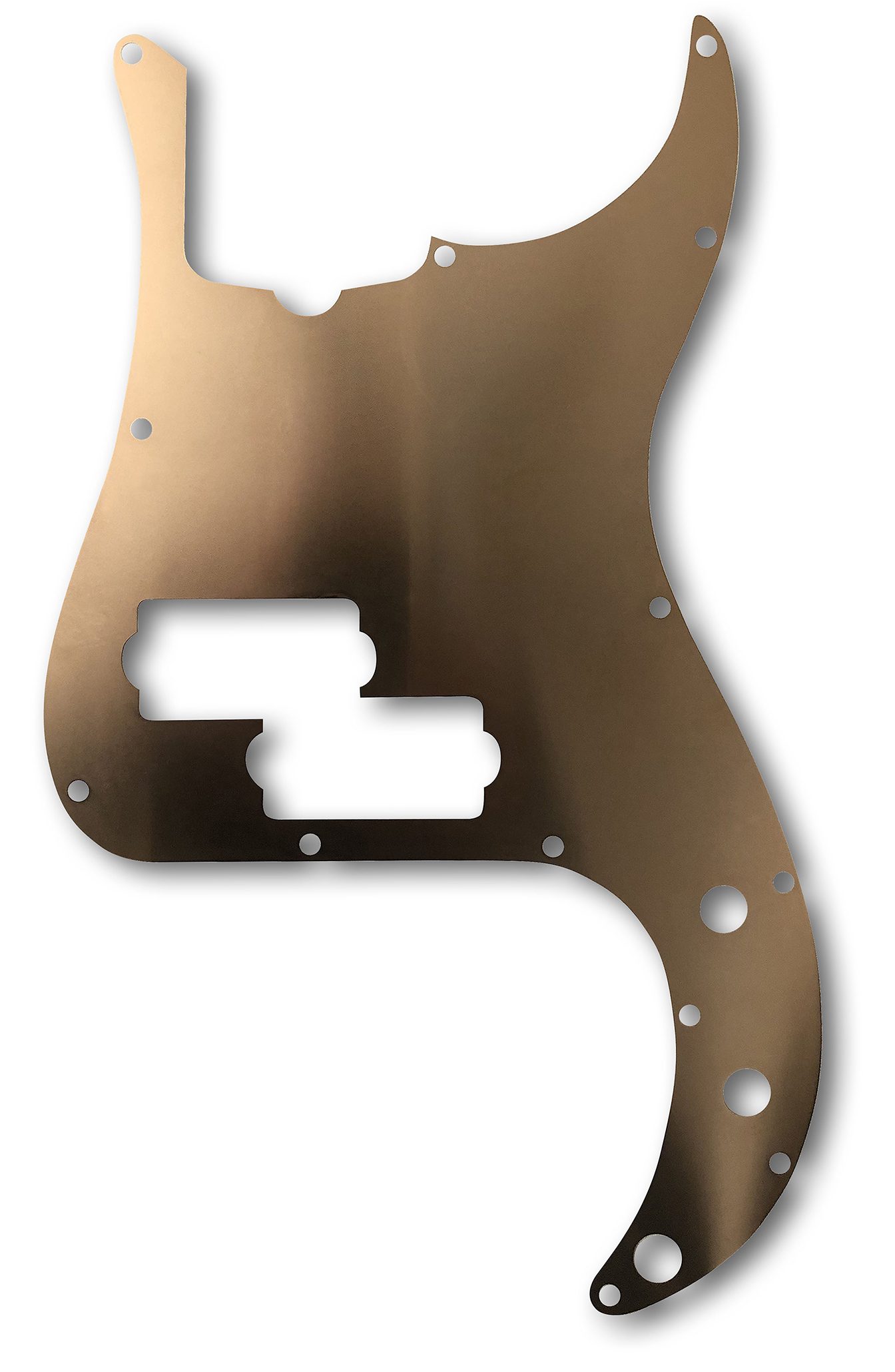 .006" Thick Precision Bass Copper Pickguard Shield — NOW IN STOCK!